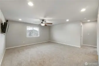 Upper level living room.