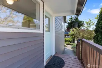 Side porch entrance