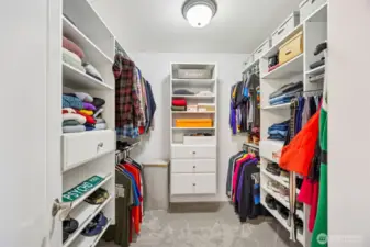 Primary closet is a dream come true!