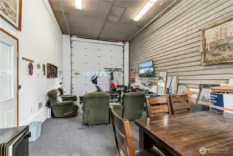 4th bay, enter through carport or rolling rear door