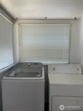 Utility room. Washer & dryer stay