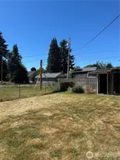 Back yard and work shop