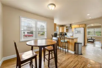 Kitchen and dining room