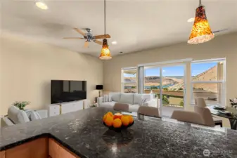 Dedicated dining area open to living space, ideal for gathering and conversation