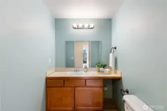 Half bath on main level.