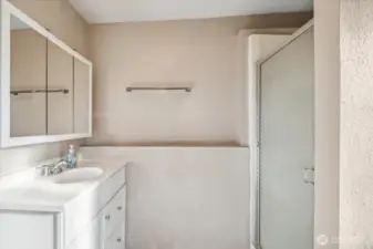 3/4 bath in basement