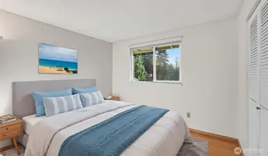 Guest bedroom #3 on the lower level. (Virtually Staged)