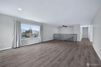 Space for large gatherings in this living room