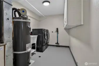 Lower level laundry room