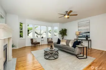 Hardwood floors throughout main level