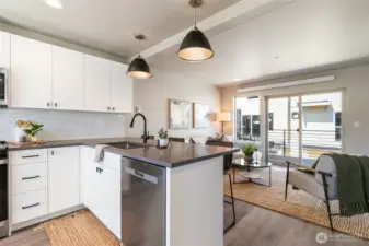 Not subject property. Staged similar unit.