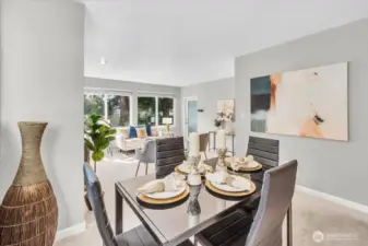 Dining area from kitchen.