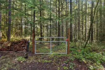 Access to DNR property with trail to creek.