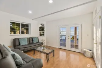 With French doors that open to the water, even your quiet moments come with a view.