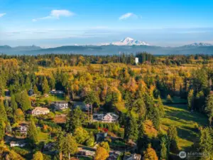 Framed by evergreens and the majestic backdrop of Mount Baker, this tranquil enclave captures the essence of Northwest living.