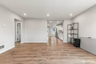 Living Room into Kitchen