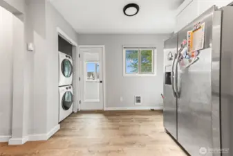 Kitchen with laundry