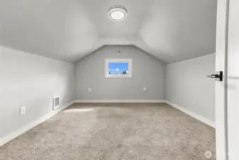 One bedroom on upper level