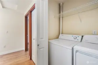 Laundry room in between dual primaries