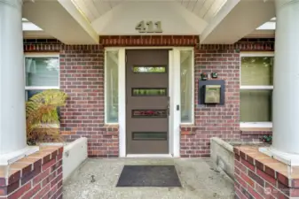 Secure lobby door with key fob or code access