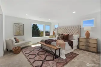 Staged photos are of the model home of the same floorplan within the Foxmoore community and are for visualization purposes only. Colors, finishes, and layout can and will vary.