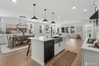 Staged photos are of the model home of the same floorplan within the Foxmoore community and are for visualization purposes only. Colors, finishes, and layout can and will vary.
