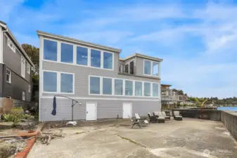 Backside of the home