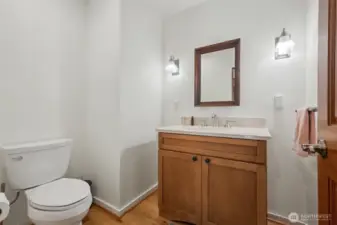 Half bath with plenty of space.