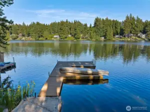 Fish for trout, launch a kayak, or simply relax and take in the stunning views from your private dock.