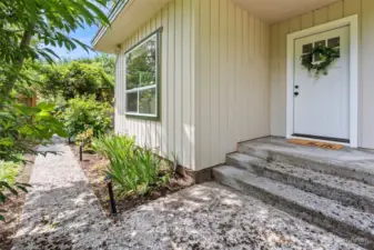 Covered front entrance