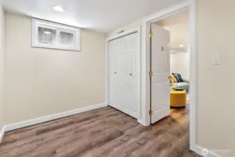 Third bedroom on the lower level