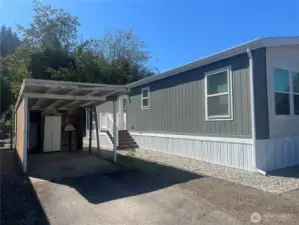 NOTE: Carport is going to be repaired or torn down and a standalone metal one will be installed.