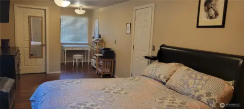 Primary Bedroom with sitting/office space