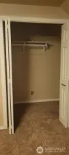 walk in closets in upstairs bedrooms