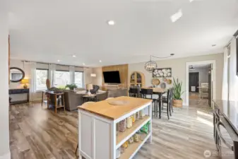 Living, Dining, and Kitchen