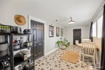 Bonus room off garage