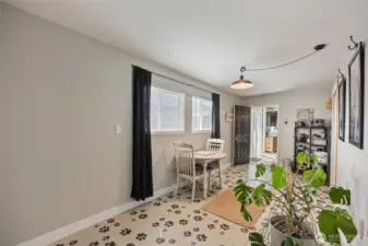 Bonus room off garage