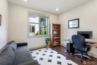 Den/Office with french doors