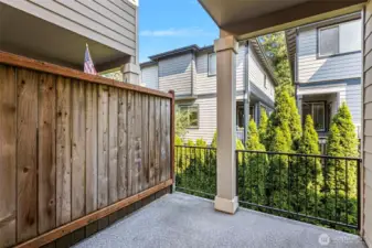 Deck off of kitchen