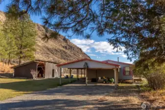 Several level benches make for good future build sites or garden space.