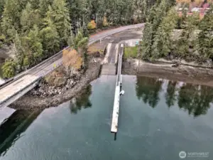 Really nice public boat launch and dock right across the bridge. Launch your boat into Puget Sound and you can go all over the sound!  Cruise to the Olympia waterfront and have lunch - I have done it several times!