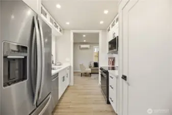 Laundry is in the door on the right.