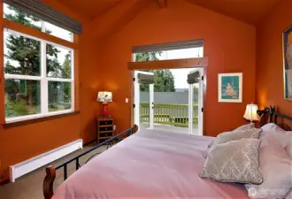 French doors to the view balcony!