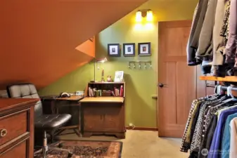 At one point sellers had a little office set up in this large closet!