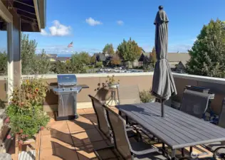 Enjoy an outdoor lunch on the large deck off the community room.