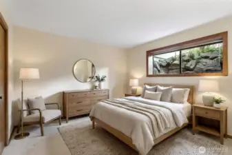 Second spacious bedroom. Virtually staged.