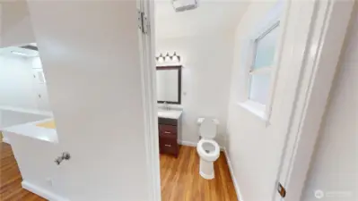 half bath on main floor