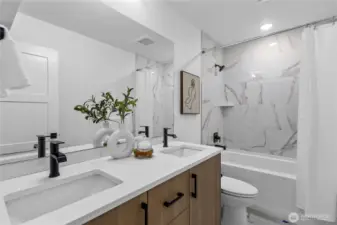 Photos of similar unit to showcase floor plan and quality.