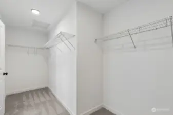 Primary closet (Facade, Ext Colors, Interior Photos & Floor Plans for illustrative purposes only. Actual Facade, Ext Colors, Interiors & Floor Plans may differ.)