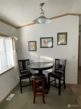 Designated dining room